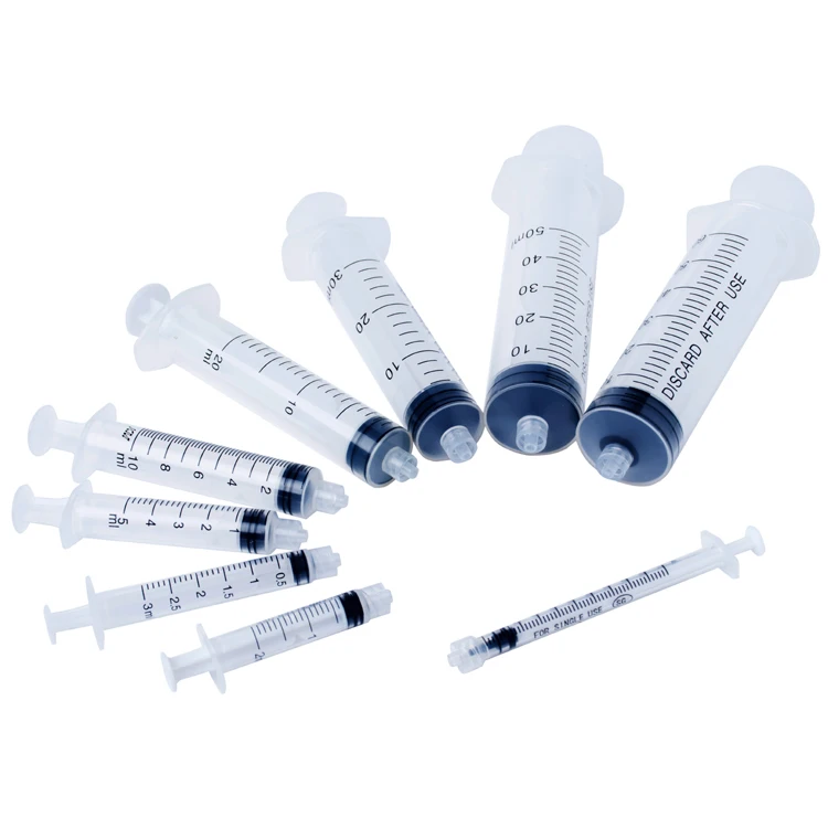 Plastic Medical Disposable Needleless Syringe 1ml 2ml 3ml 5ml 10ml 20ml ...