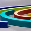 Rimless LED light stainless steel acrylic marquee letters variable message signs aluminum sign board for shop logo name