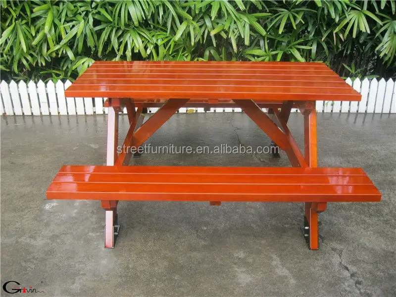 Factory Sale 1500mm Length Wooden 2 Seat Bench With Table,Wooden Bench