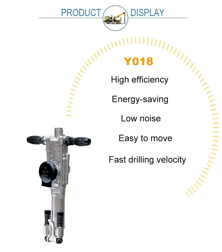 Kaishan 58mm Y018 Daya Listrik Pneumatik Mini Jack Hammer