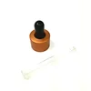 18mm, 20mm wire drawing process gold color aluminum plastic dropper cap for bottle
