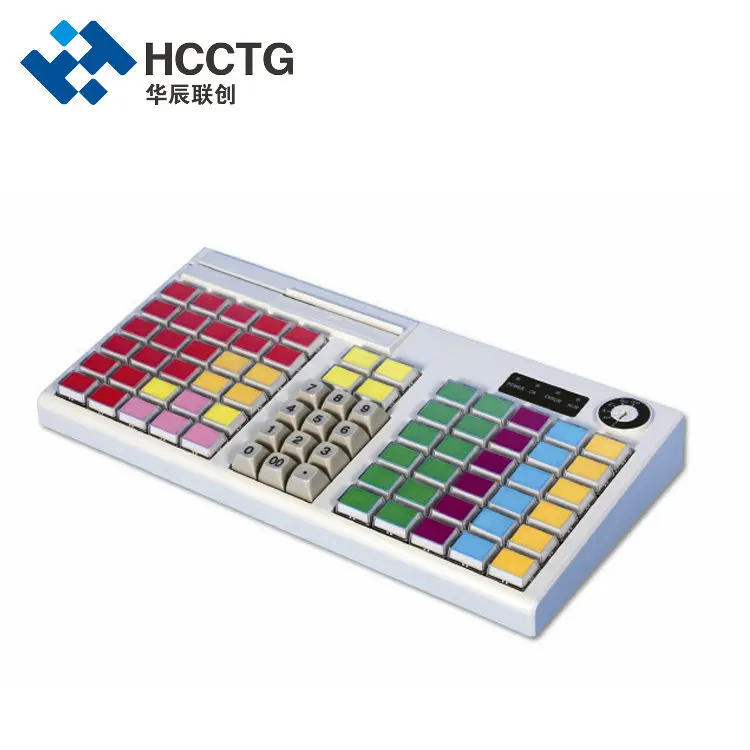 PS/2 + USB Dual Interface Membrane 76 Keys Programming POS Keyboard with MSR KB76M