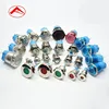 16mm flat button ring illuminate waterproof metal spring return push button cooker hood push button switch