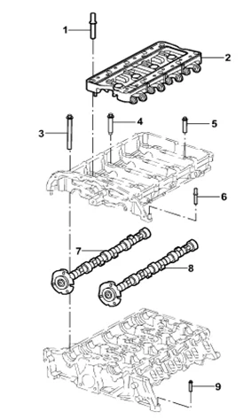 1717571 Genuine Exhaust Camshaft For Ford Transit V348 2.2l Bk2q 6a273 ...