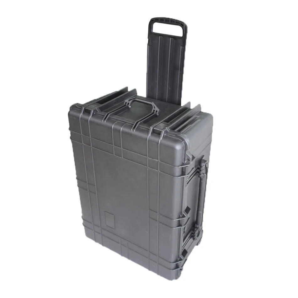 Big Handle Trolley Hard Pp Plastic Waterproof Shockproof Protective