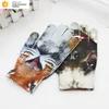 cute 3D printing touch screen winter gloves wholesale sublimation smart phone screen touch gloves
