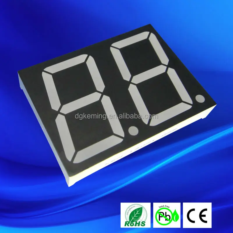 China Manufacturer Amber 1.5 inch 2 Digit 7 Segment LED Display