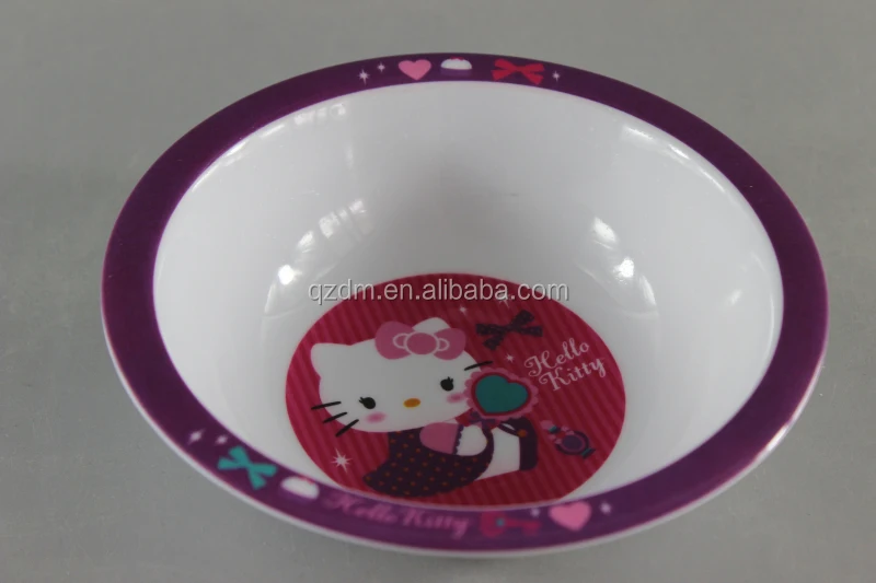 6.5 inch melamine Baby bowl Plastic broadbrimmed bowl