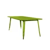 Industrial & vintage colorful metal Dining Table with Iron Table Top