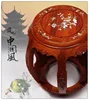 Wood rosewood shell decoration and hand carved stool , drum stool