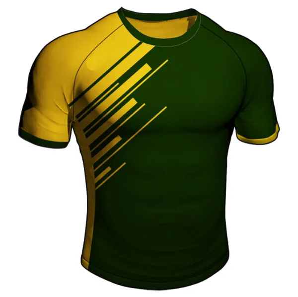 Green Color Design Rugby Jersey 