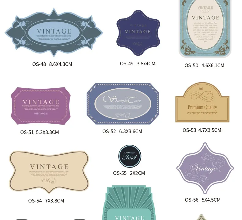 Custom Design Self-adhesive Label Trademark Logo Advertising Printing ...