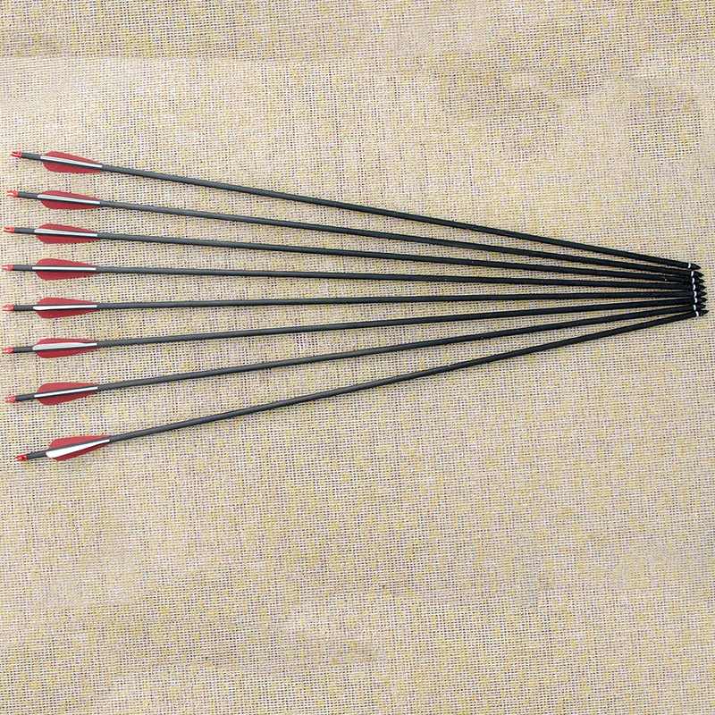 Archery Wholesale Carbon Fiber Shaft Arrows 31" Top Quality Pure Carbon