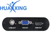 NEW AHD Camera Signal To HDMI/VGA/CVBS Converter Support HDMI+VGA+CVBS(BNC) Output 1080P 25/30Hz HD Video Converter-Black