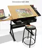 Customize Professional laptop Craft Drafting Desk with stool
