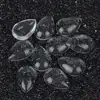 Chanfar Water Drop Clear Picture Glass Cabochons Dome 10*14mm for Cabochon Setting