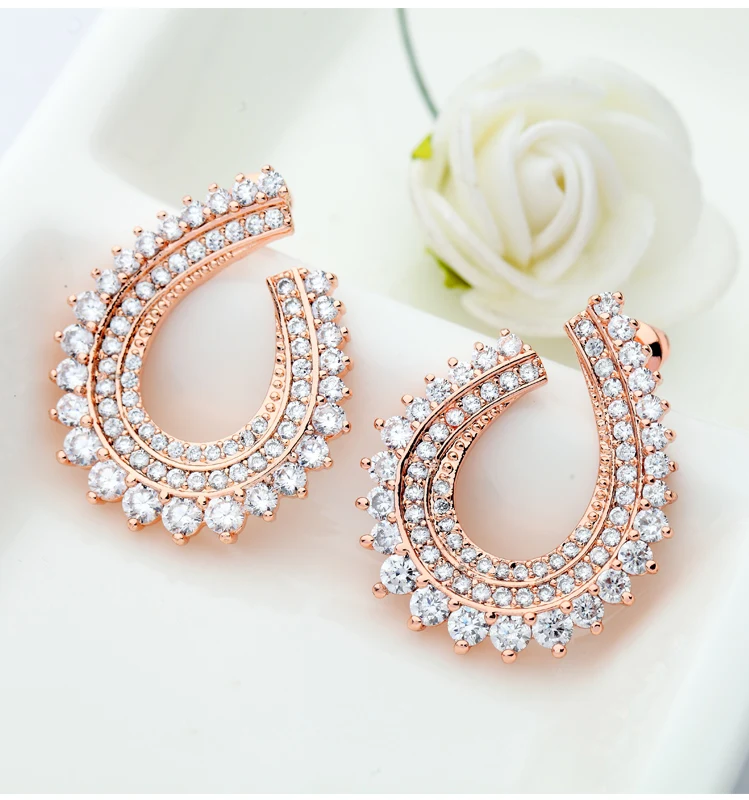 Luoteemi Design Jewelry Women's Cheap Shining Fashion Rose  