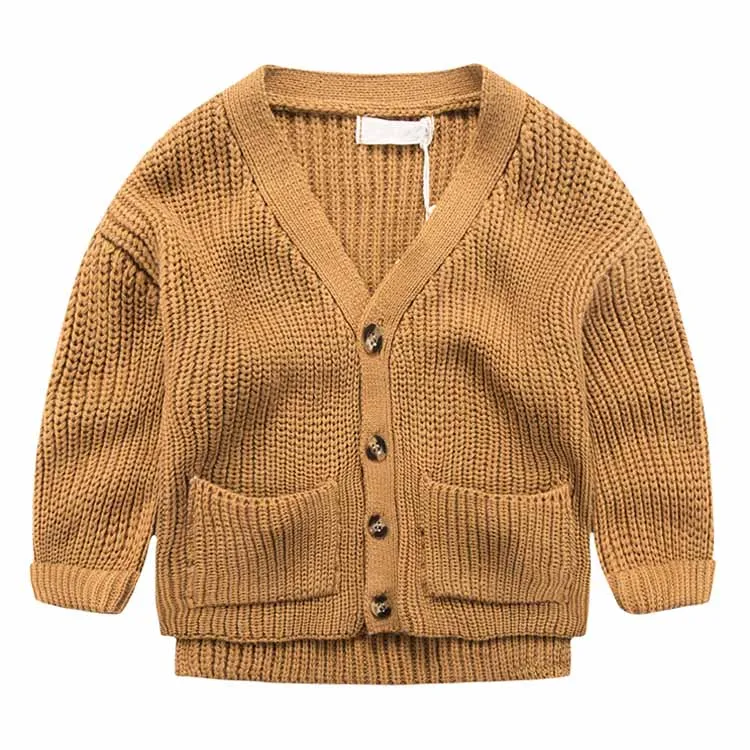 PNC049-1 boy brown cardigan