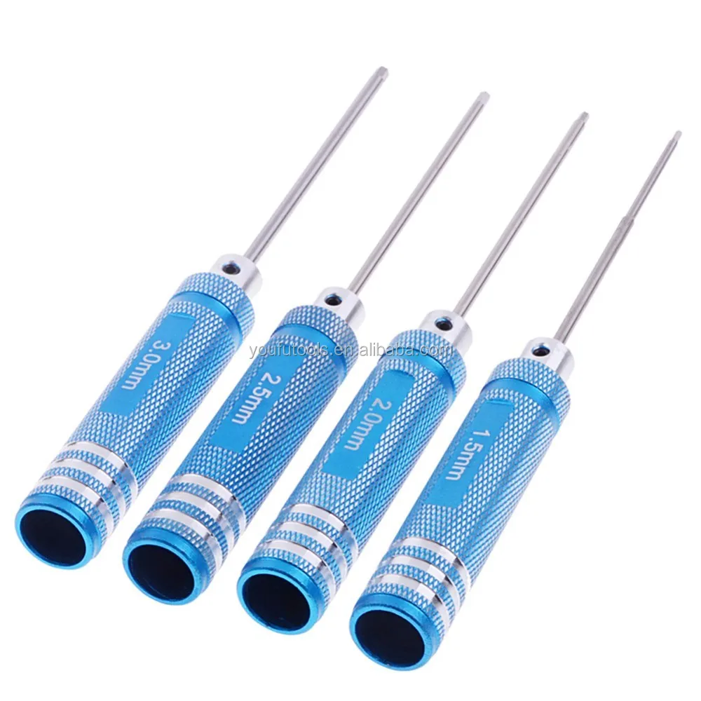 Factory Aluminum Alloy 3.0mm Hex H3.0 Screwdrivers Key Tool Set For Rc ...