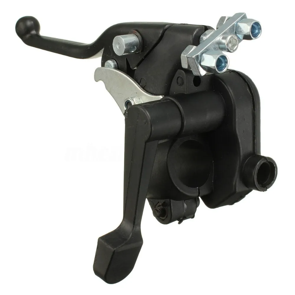 22mm Dual Brake Lever + Parking Handlebars For 2 Stroke Mnni Quad Atv