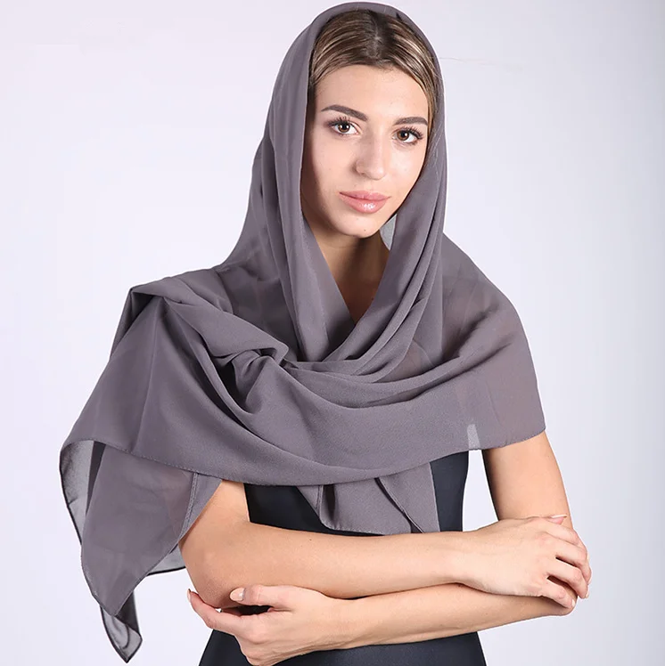 Classical Plain Chiffon Cool Hijab Scarf Muslim Hijab Shawl Buy Plain