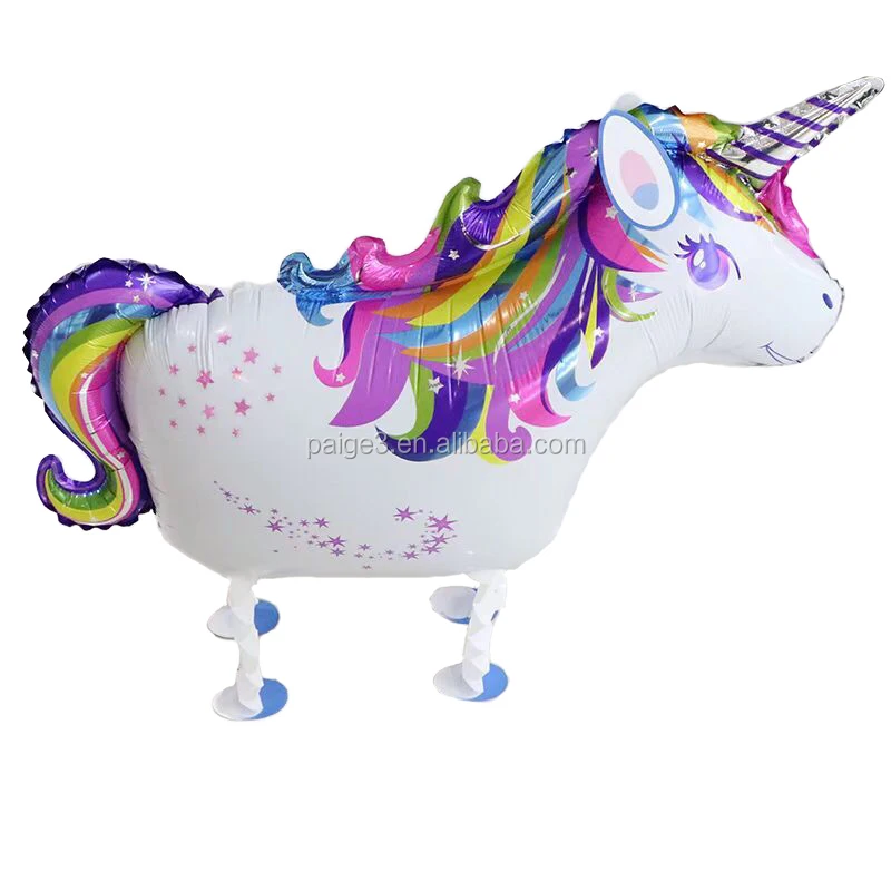 Dekorasi Pesta Balon Unicorn Unicorn Lucu Berjalan Balon Hewan