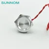 WS160R6F1NOM IP68 waterproof 16mm concave head rest 200MA 24VDC Aluminum oxidation micro piezo switch