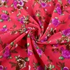Good quality springy custom print brushed polyester spandex asian print fabric