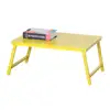 Yellow strong Portable Folding Bamboo Laptop Table Desk