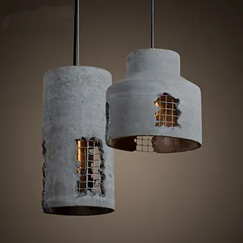 Rail Chandeliers Hanging Lamps Old Restaurant Concrete Cement Pendant Lighting Rail Chandeliers Hanging Lamps Old Restaurant Concrete Cement Pendant Lighting
