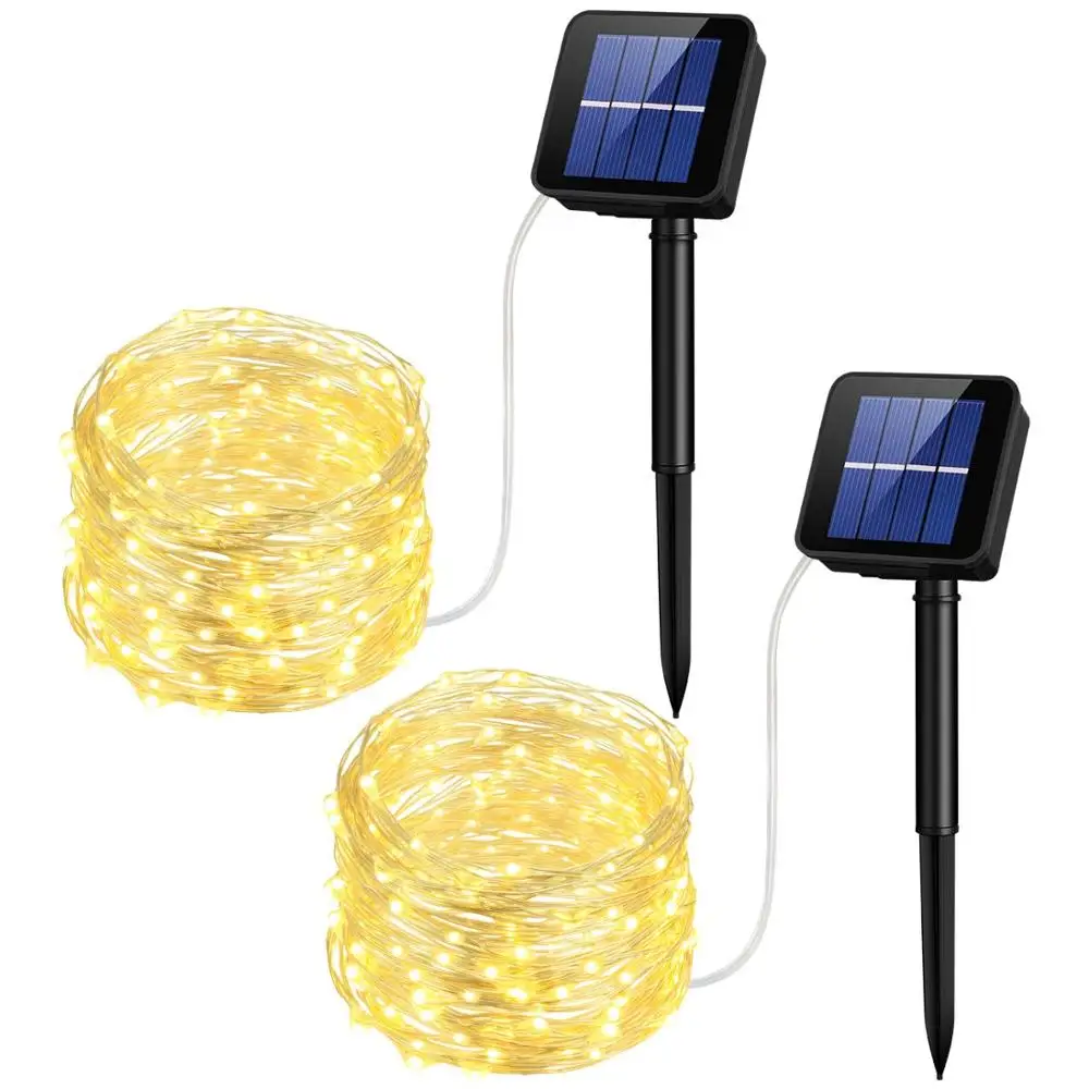 Christmas indoor outdoor decorative waterproof solar/battery powered operated string led rope light