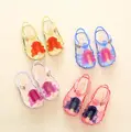 2016 Colorful Mini Melissa Popsicle High Quality Kid s Sandals Soft Leather Rain Boots Buckle Strap