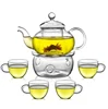 Custom Pyrex Glass Teapot with Strainer Flower Brewing Tea Pot