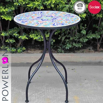 Ornate Mosaic Kd Table Wrought Iron Leisure Ways Patio Furniture Ornate Mosaic Kd Table Wrought Iron