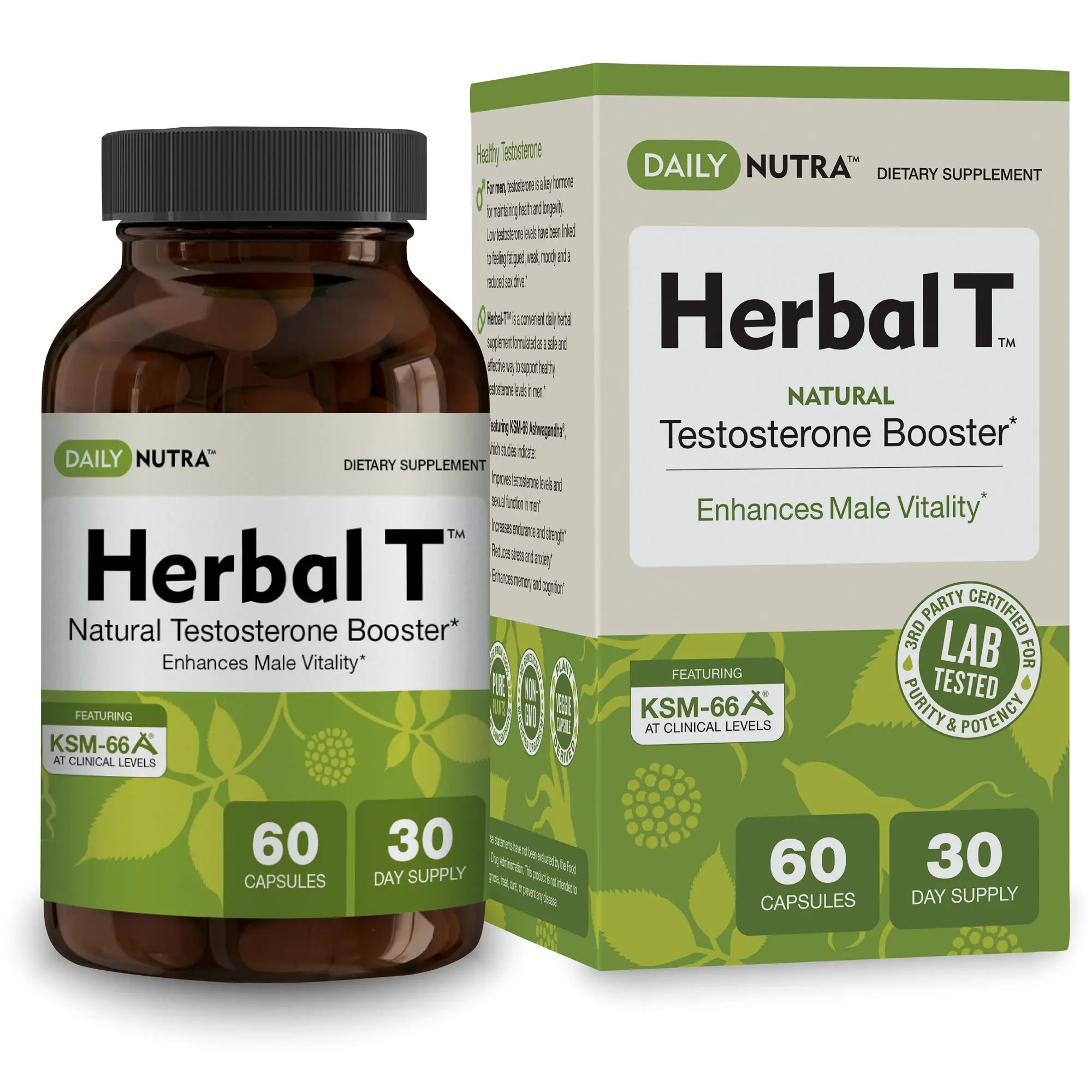 Buy Herbal T Natural Testosterone Booster Increase Energy Endurance