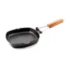 Carbon Steel bbq Gas Grill Frying Pan Detachable Handle Grill Pan