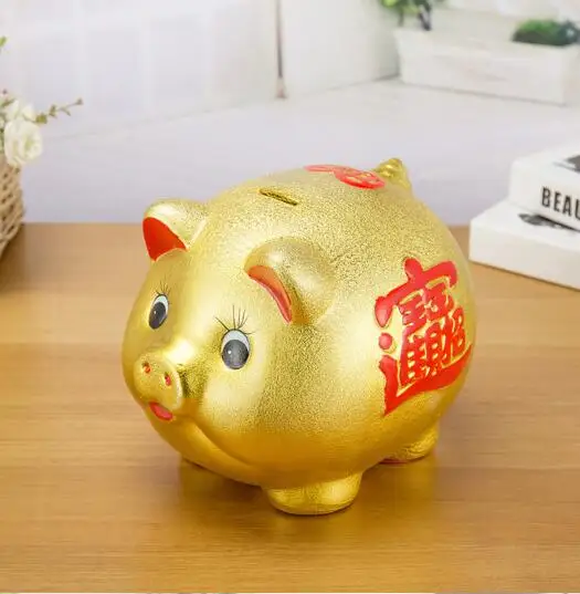 Ceramic Golden Piggy Bank For Adults Buy Piggy Bank,Ceramic Piggy