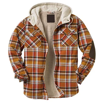 hooded lined flannel shirts