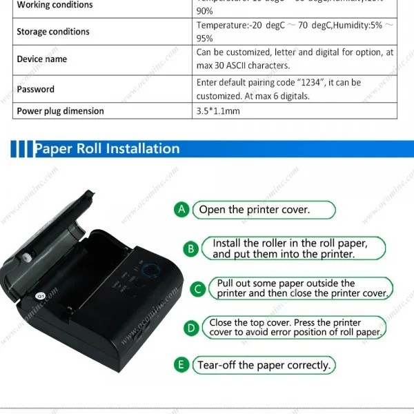 Инструкция portable mini printer на русском языке