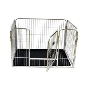 white plastic dog pen
