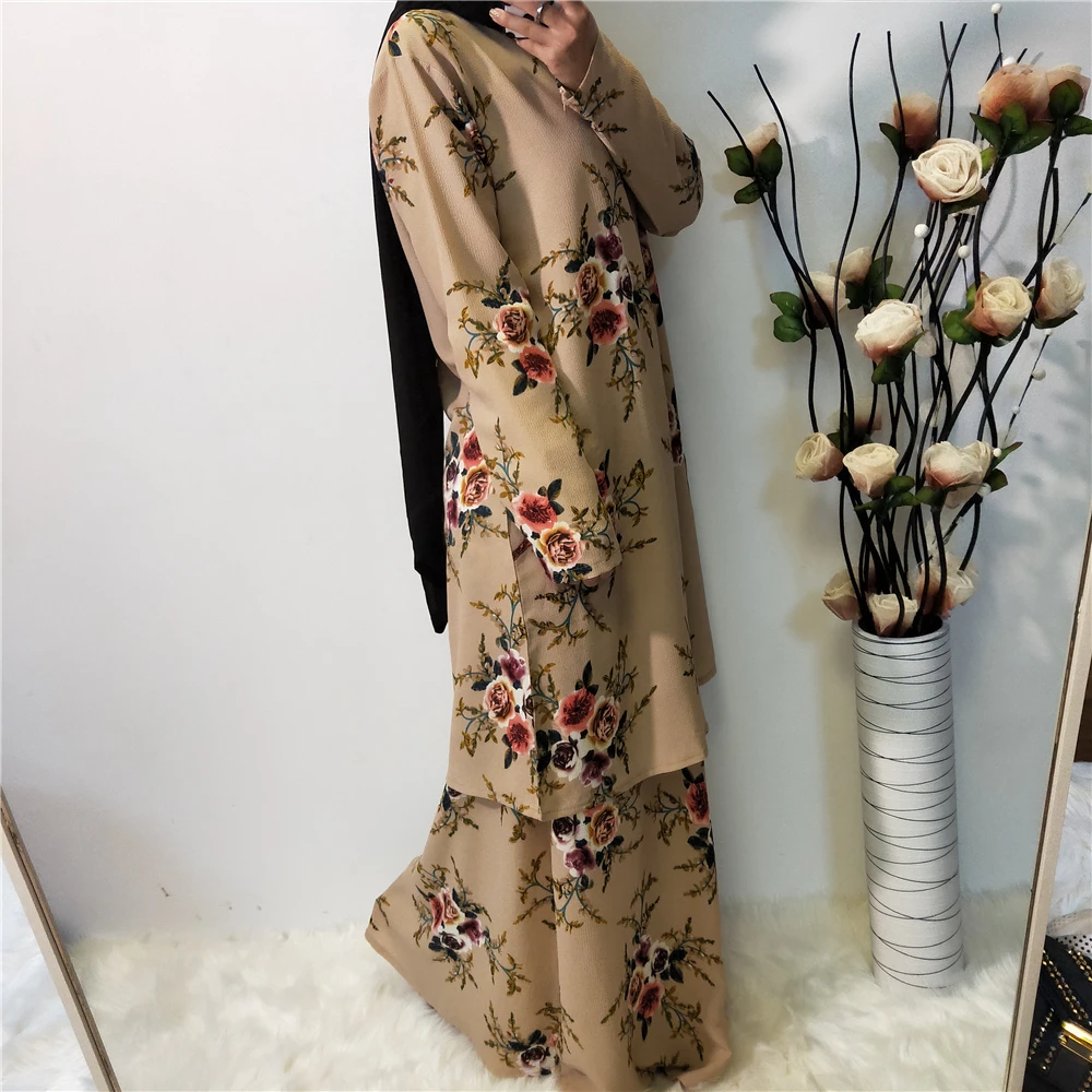 6089# Everyday Style 2 Pcs Sets Malaysia Baju Kurung Abaya Dress ...