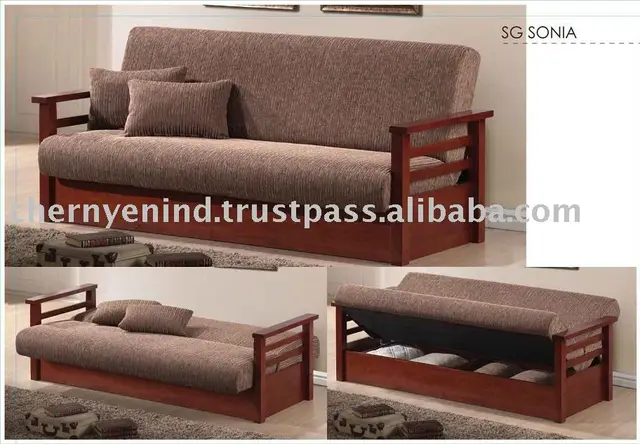 Sofa Bed Futon Furniture Rubber Wood Sofa Bed Futon Furniture