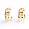 Antenna connector SMA KE slip angle three-foot splint female head pure copper gold plated SMA50KE positive foot custom
