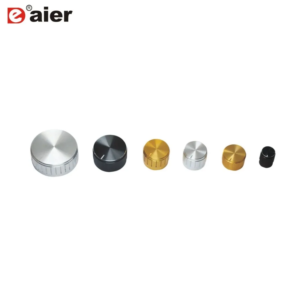 Black Turning Control Guitar Fluted Bakelite Knobs For Potentiometer