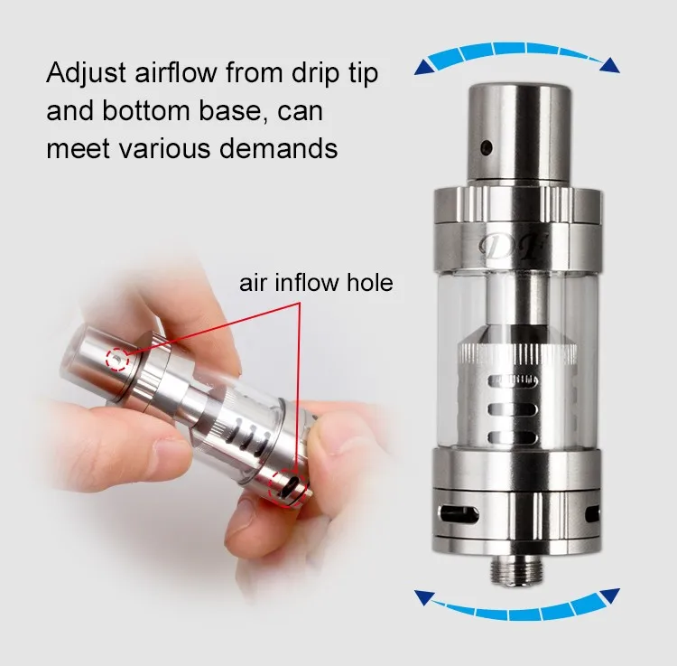 ceramic atomzier DF vaporizer 0.5ohm ceramic coil head 5.0ml big capacity vape wholesale