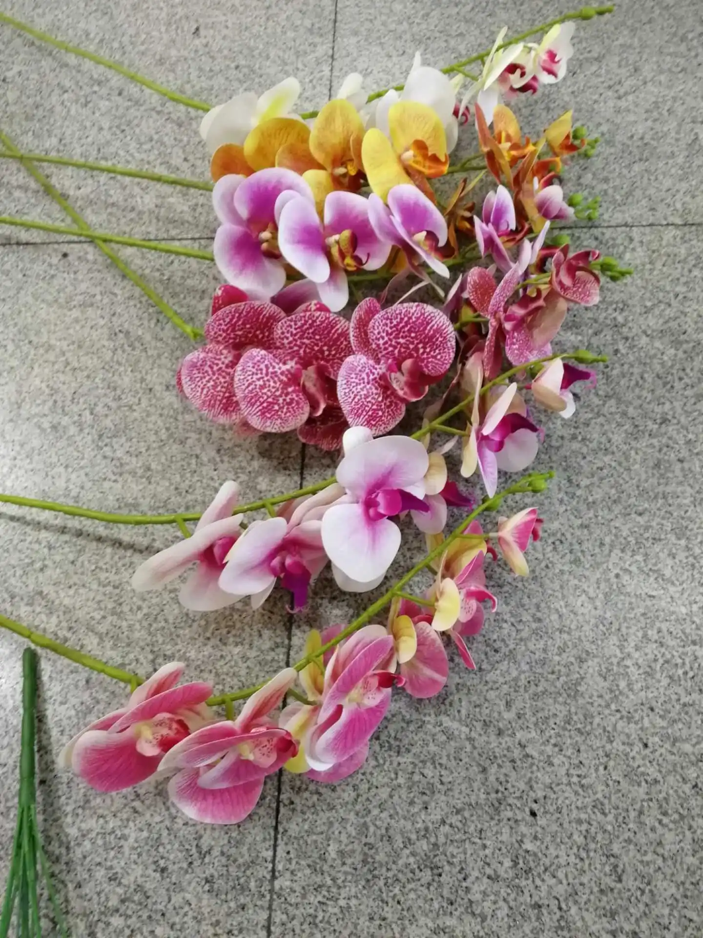 artificial silk orchids