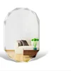 6mm decorative silver bathroom frameless octagon wall mirror glass