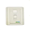 Global Market UL94 - V0 single port 86 * 86 faceplate rj45 electric faceplate information outlet face plate