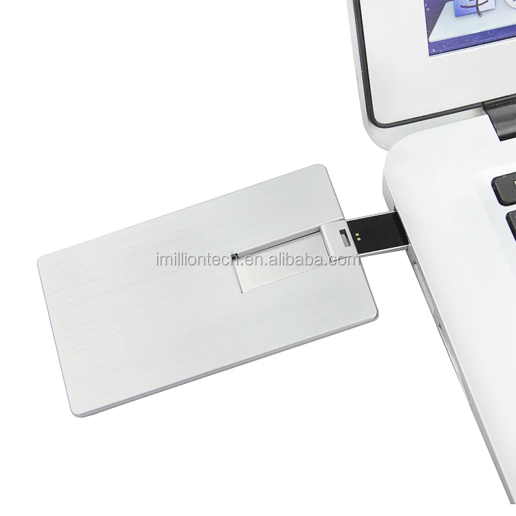 Wholesale Metal Credit Card Usb Square High Speed Promotional Gift with Laser engraving LOGO Memoria Flash Disk - ANKUX.COM