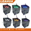 PowerCon In & Out DMX In & Out 6PCS 6IN1 Battery powered led par can light
